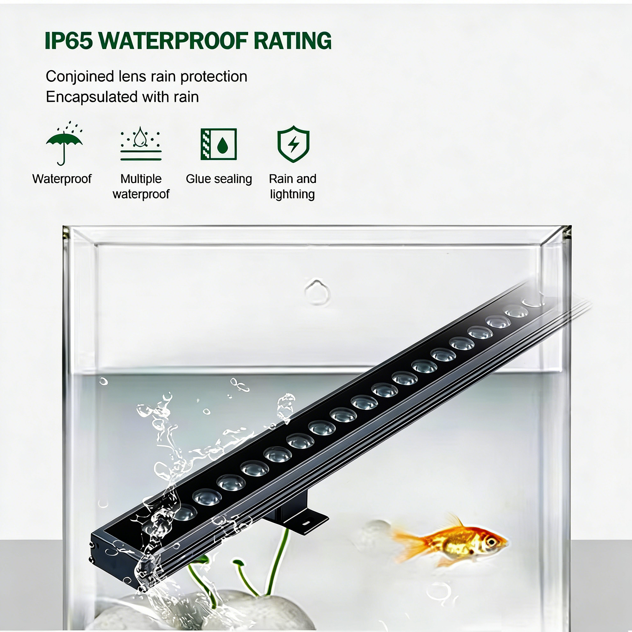 High Brightness IP65 Waterproof 36 48 72 W Landscape RGBW RGB LED Linear Wall Washer with Dimmable 3-Year Warranty