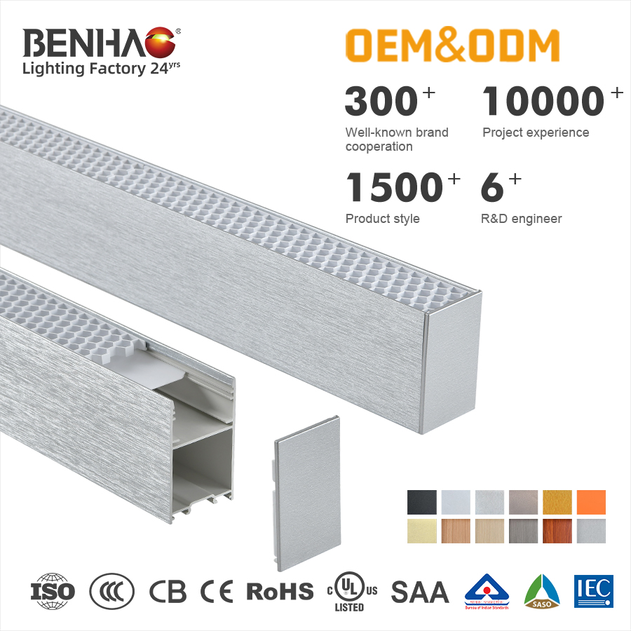 Commercial LED Linear Light, 40W Linkable Batten Fixture, Waterproof for Shop &amp; Office Lighting