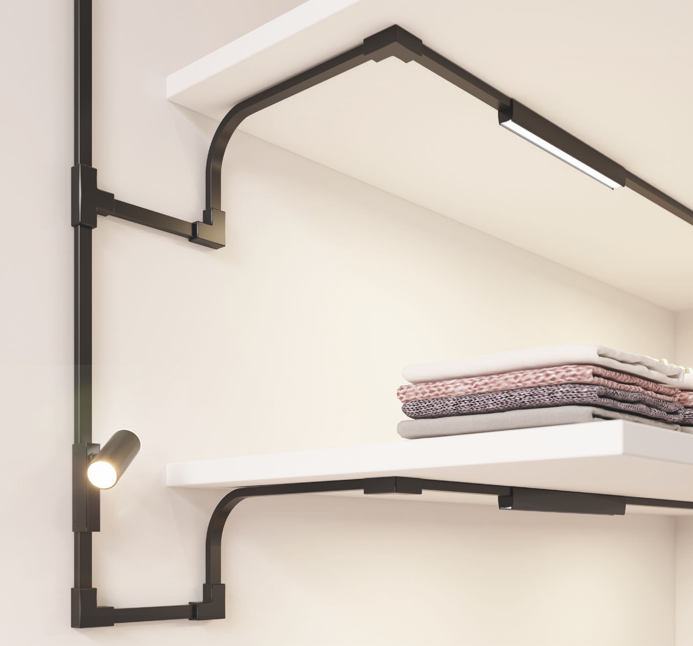 PULUOTI Modern Cob LED Strip Track Lights Magnetic Wall Washer Spot Prefabricated Linear Modulation Track Lighting for Mall