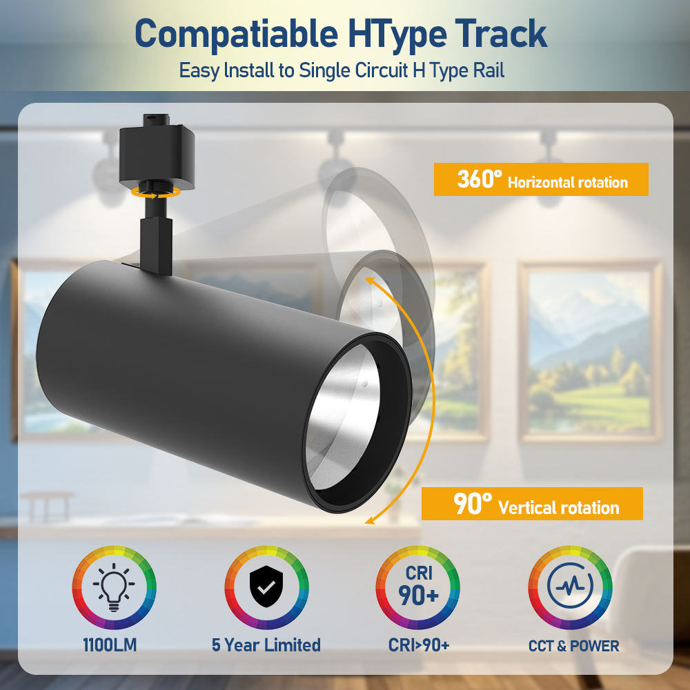 Modern Dimmable Adjustable 30W 25W 20W 15W 10W Commercial Ceiling Track Light Rail Lighting System Led Track Light