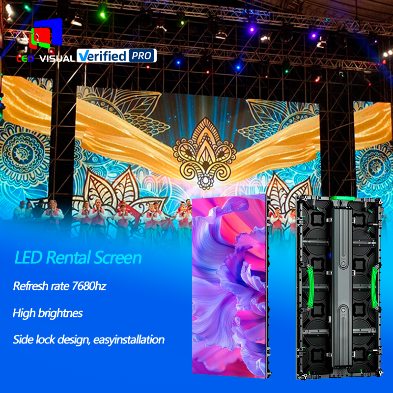 P2.6 P2.9 P3.91 LED Panels Movable Video Wall Rental Stage LED Screen For Indoor Event