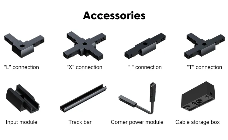 Adjustable Magnetic Track Spotlight with Custom Design Choices