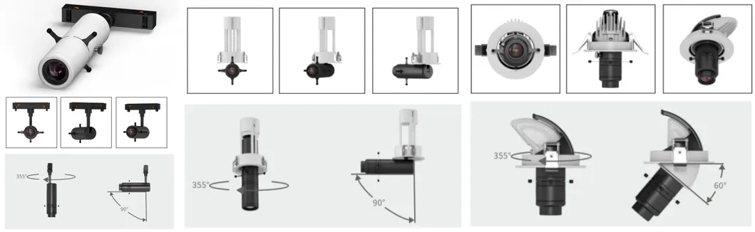 10W 28W High CRI LED Shapeable Track Spot Light feature