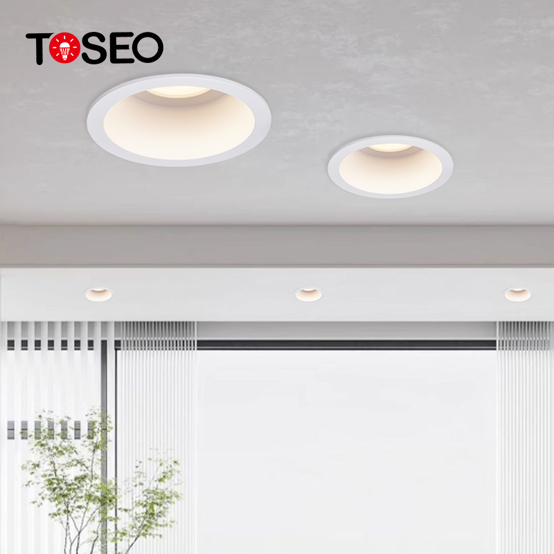 Fitting Variety of Light Sources Round Aluminum Anti-Glare Design Ceiling Deep Recessed Downlight