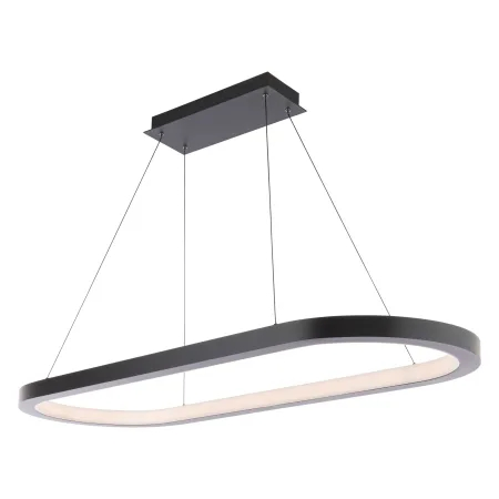 Minimalist Oval Ring Suspended LED Linear Light Hot Sale Commercial Lighting Office Pendant Profile Light Fixtures Hanging