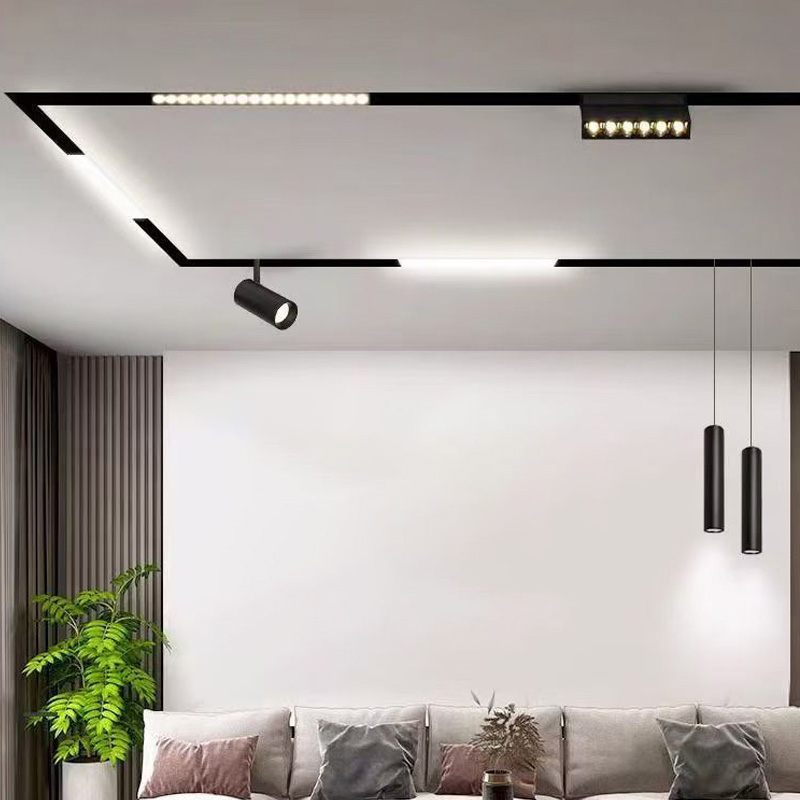 Led Track Light Linear Spot LED Magnetic Belt Track Lighting