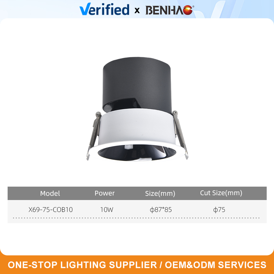 Hot Sale Trimless Recessed Dimmable LED Downlight for Commercial &amp; Residential Projects 10W