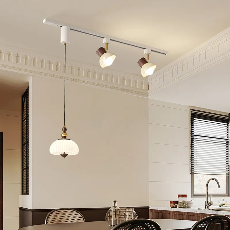 New Chinese Style Design and Decoration LED Light Magnetic System Track Light Linear Rail Pendant Light (ZY-D022)