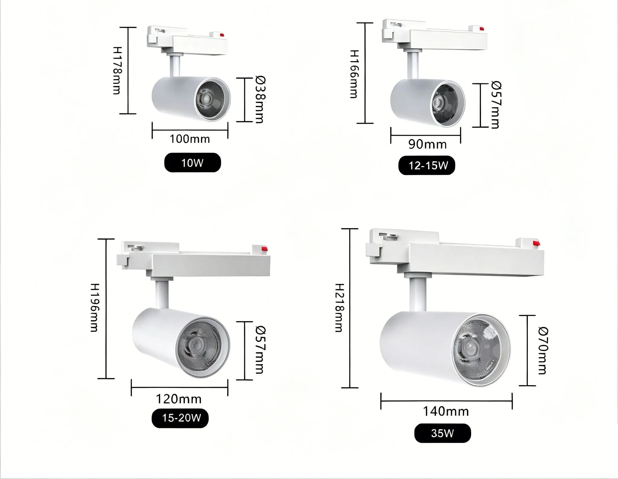 360° Rotatable Recessed Eyeball Light Magnetic Track Downlight Adjustable Magnetic Track Spotlight LED Multi-Directional Adjustable