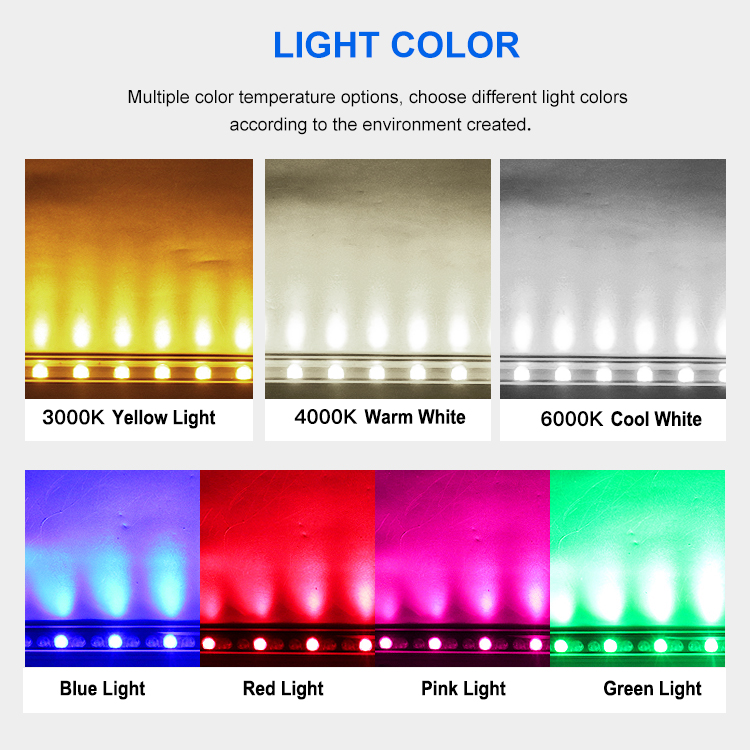 Professional IP65 DMX RGBW LED Linear Washer Light Aluminum Outdoor High Brightness Water Resistant Hotel Wall Washer