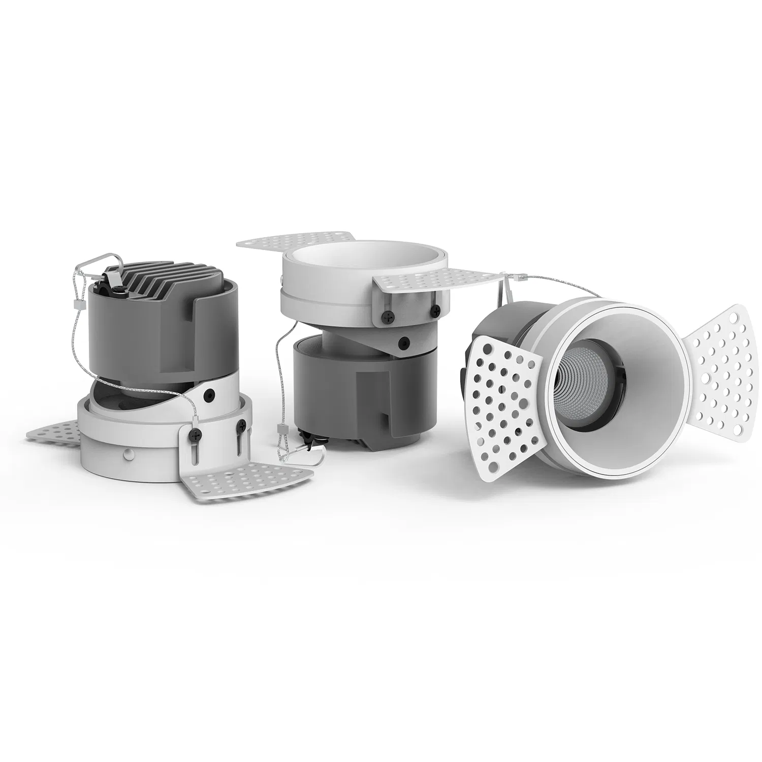 20W Dimmable Wallwasher Ceiling Recessed Adjustable Trimless COB LED Spotlight Downlight
