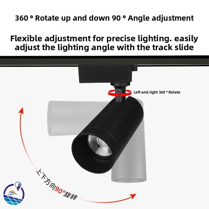 95 CRI High Efficiency Aluminum LED Track Spotlight