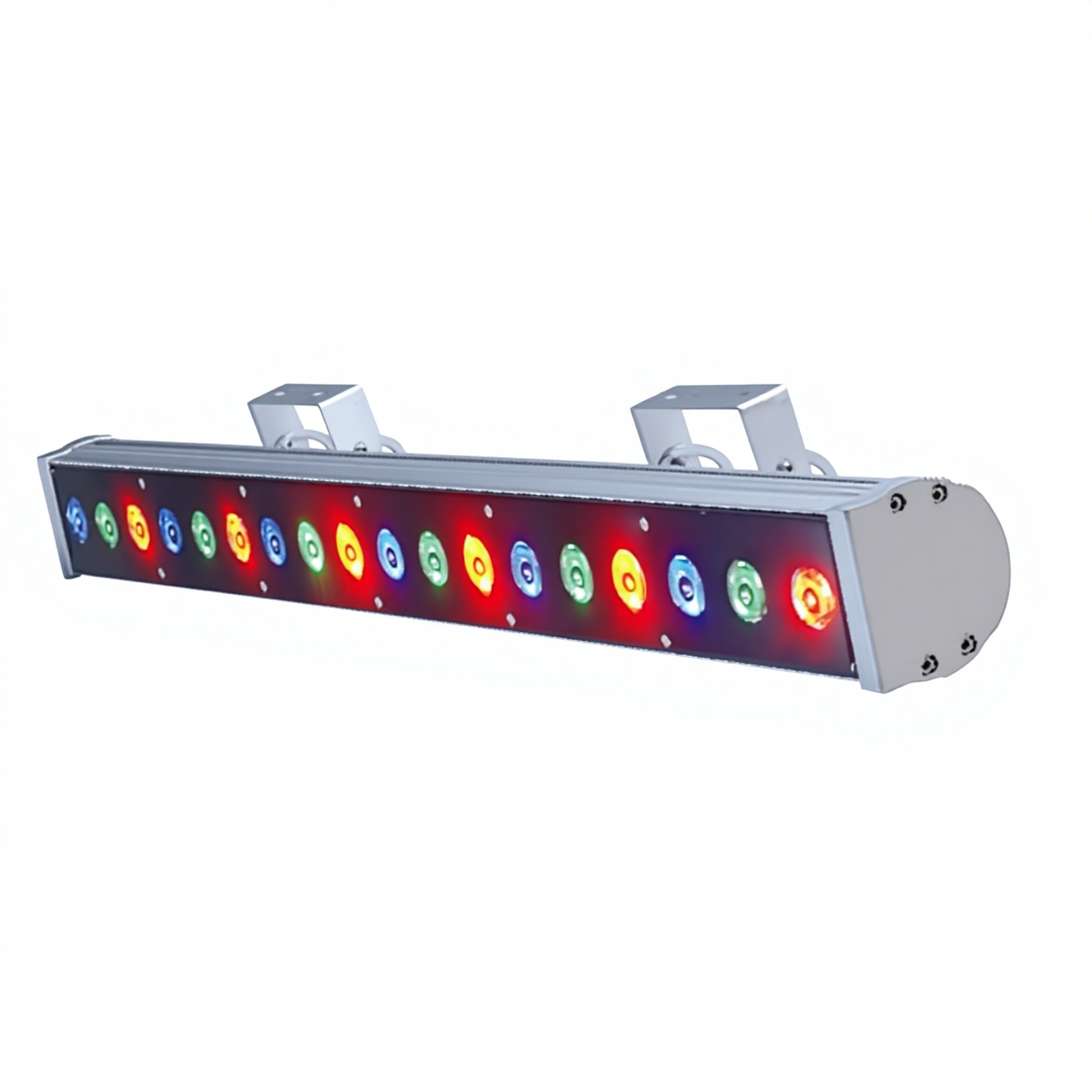 RGB Aluminum Alloy Wall Washer LED Light IP65 Waterproof DMX512 Outdoor Building Landscape Light Dimmable