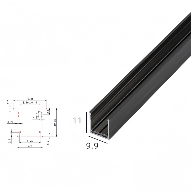 RV Campervan Interior Adjustable Spotlight 24V Track Linear Light Mini Track Lighting System Cabinet Track Lighting Low Voltage Track Light