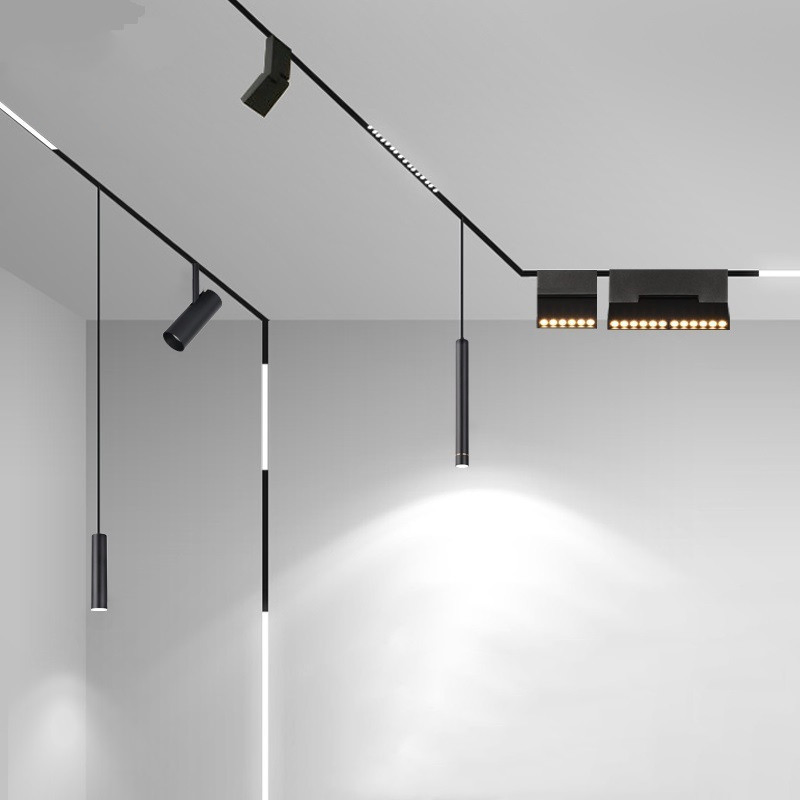 Magnetic Commercial Hanging Linear LED Track Light Home Office Lighting