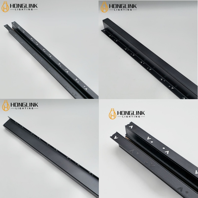 High Quality Indoor Track Lighting Modern Adjustable LED Spot Track Lights Ceil Surface Recessed Mounted Rail Aluminum