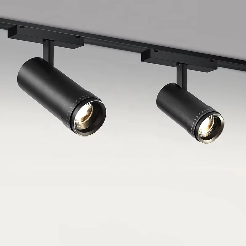 25mm Magnetic Track Surface Mounted Variable Zoom and Adjustable Angle Spotlight