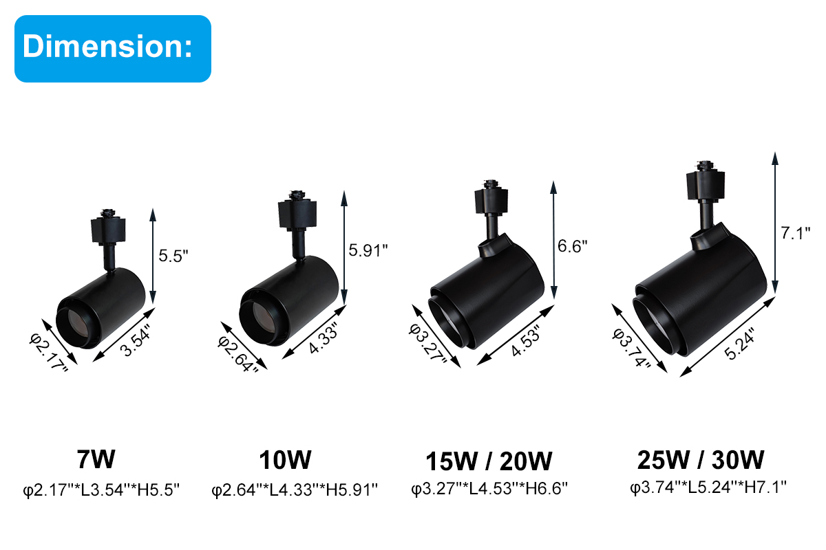 Track Light Design Rendering