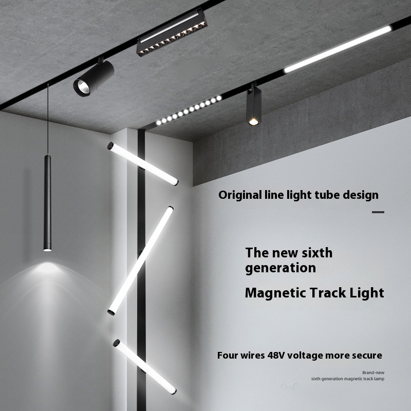 Led Track Light Linear Spot LED Magnetic Belt Track Lighting
