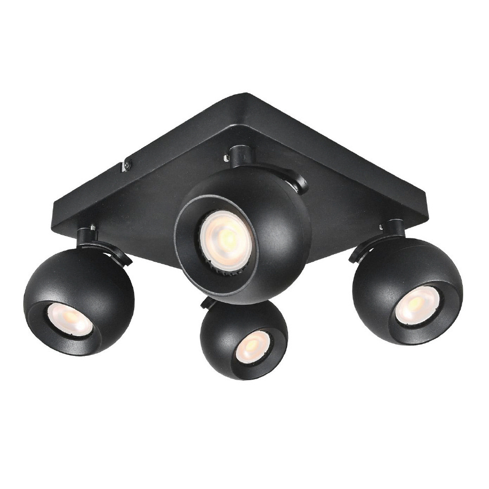 Track Wall Lamp Modern Decorative GU10 Fixture Aluminum Black White Adjustable Indoor Surface Mounted Ceiling Spot Light