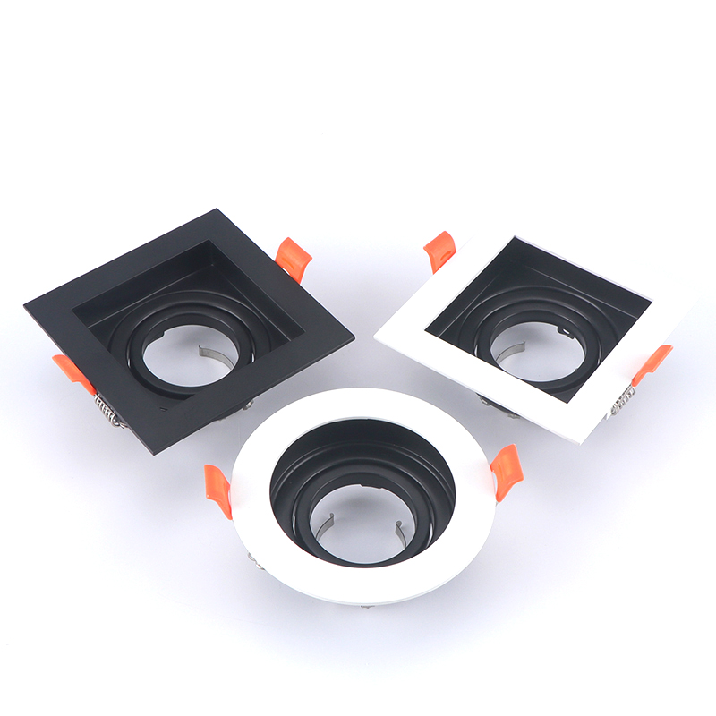 LED Recessed Trimless Adjustable Aluminum GU10 Downlight Module 7W Anti-Glare Dimmable