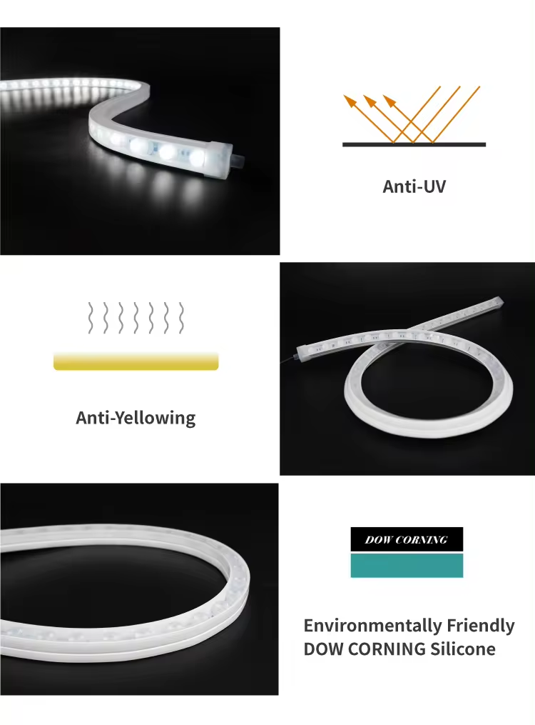 DMX512 Optic 3D 2020 LED Wall Washer Free Bend 2835/3030/5054 USB IP67 Landscape Indoor/Outdoor CRI90 Dimmable Various Beam