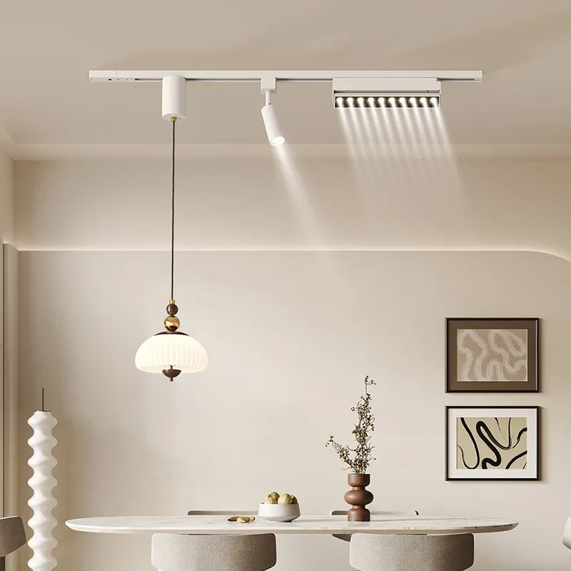 New Chinese Style Design and Decoration LED Light Magnetic System Track Light Linear Rail Pendant Light (ZY-D022)