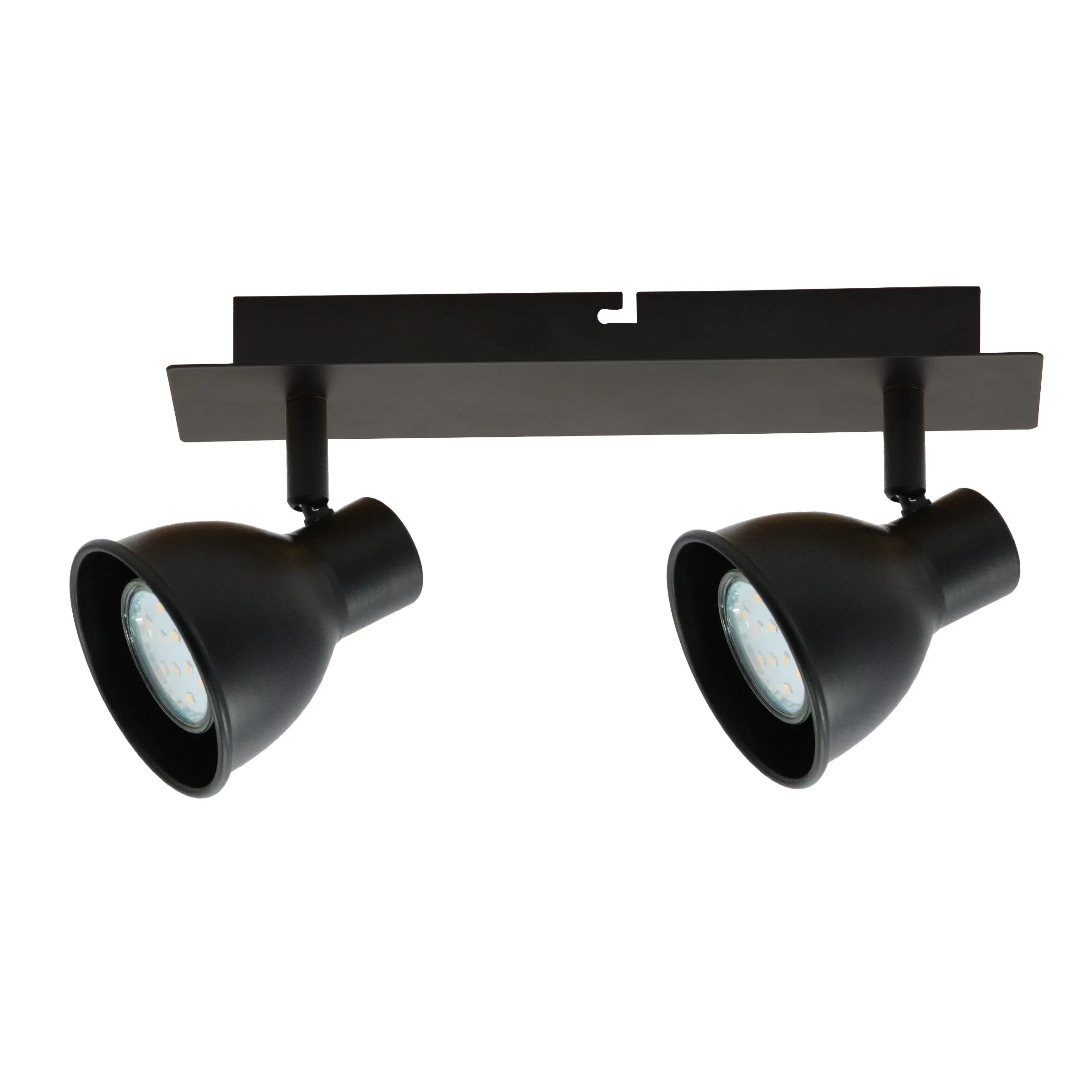 Indoor Wall Lamp Decorative Iron GU10 Ceiling Spot Light Fixture Black White Adjustable Surface Mounted Track Lighting