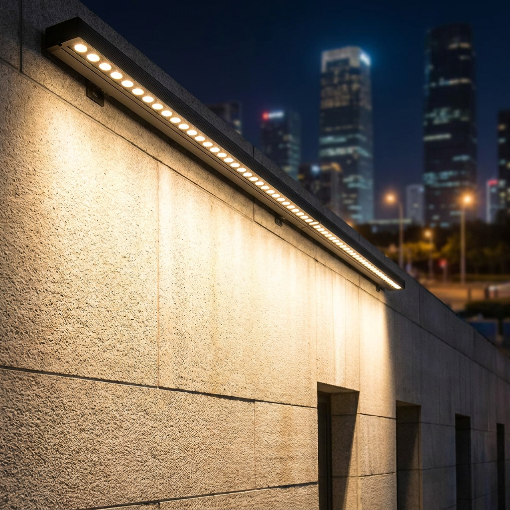 IP65 Waterproof Aluminum 24V LED Wall Washer Light RGBW DMX512 Linear Fixture for Landscape &amp; Building Exterior High Brightness