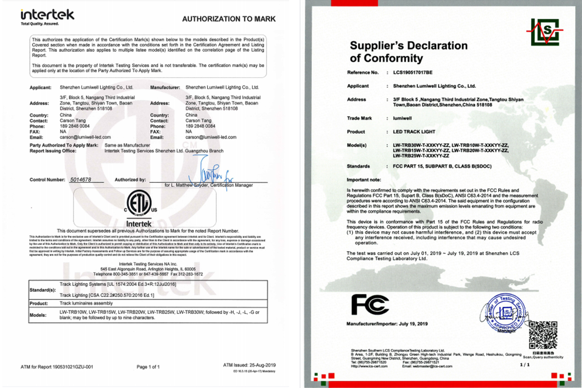 Certification document preview