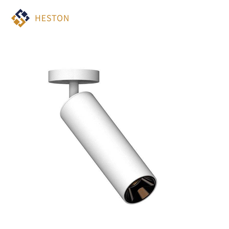 LED Modern Surface-Mounted Anti-Glare Ultra-Thin COB Spotlights High CRI 90 for Home Office 12W 3000K Certified Aluminum Construction