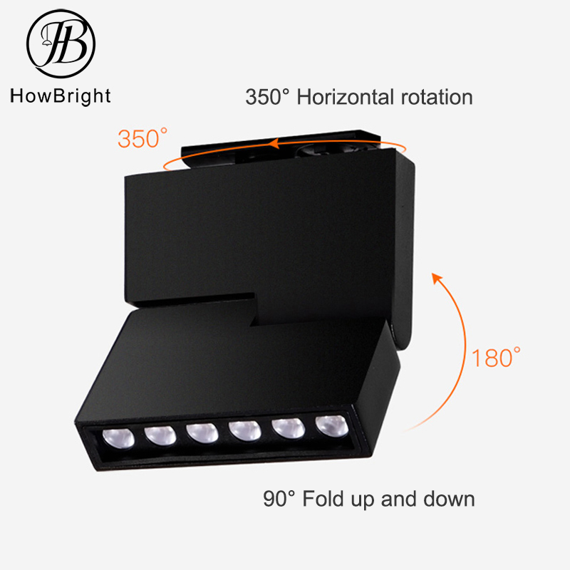LED Track Light Fixture Housing Commercial Shop Adjustable Track Spotlight