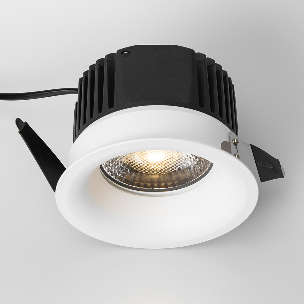 15W Modern Stylish Aluminum IP54 Deep Anti-glare Arc Recessed LED Down Light with Honeycomb