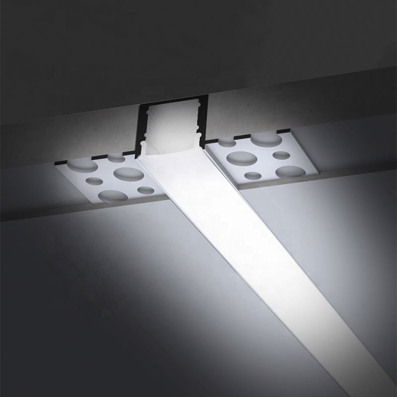 57X15.4Mm LED Wall Mounted Recessed Aluminum Track Housing Line LED Profiles For Wall Wash Light With 12Mm LED Strip