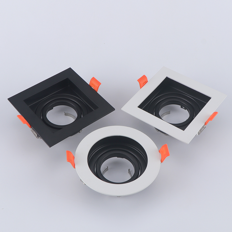 LED Recessed Trimless Adjustable Aluminum GU10 Downlight Module 7W Anti-Glare Dimmable