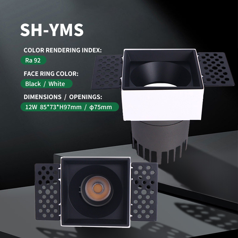Wholesale Price Favorable Indoor Commercial square Embedded LED Deep Anti-glare Downlight