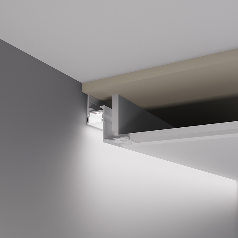 XRZLux Modern 14.4W/m Aluminum Profile Linear Strip Light Recessed LED Ceiling &amp; Wall Washer Lighting for Living Room