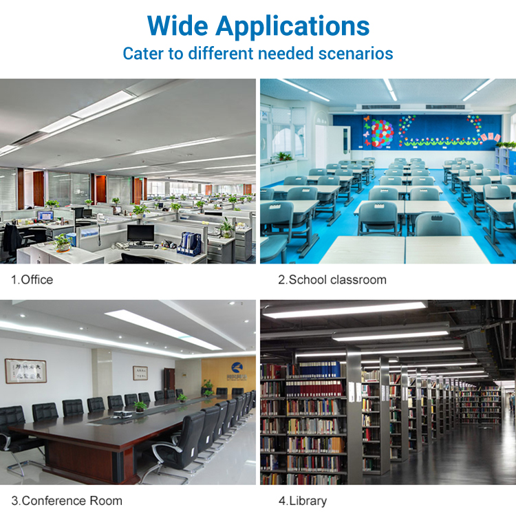 Linear Light Profile Linkable Batten Modern Industrial Supermarket Office Linear Led Batten Tube Light