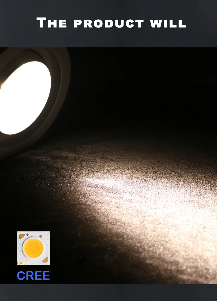 LED COB Frameless Ceiling Spotlight 30W High CRI Embedded Spot Light