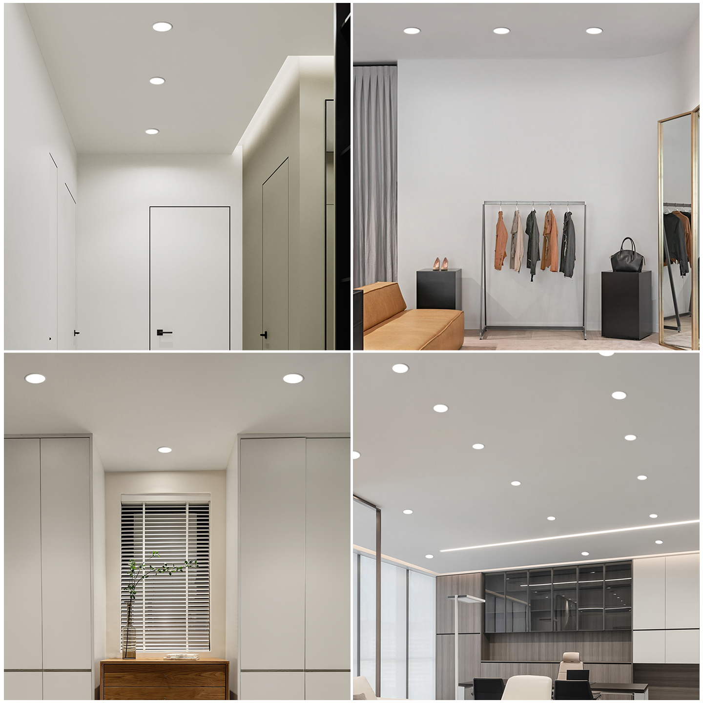 PULUOTI Modern Aluminum LED Recessed Downlight with Deep-cup Anti-glare Technology, Ideal for Home and Commercial Lighting