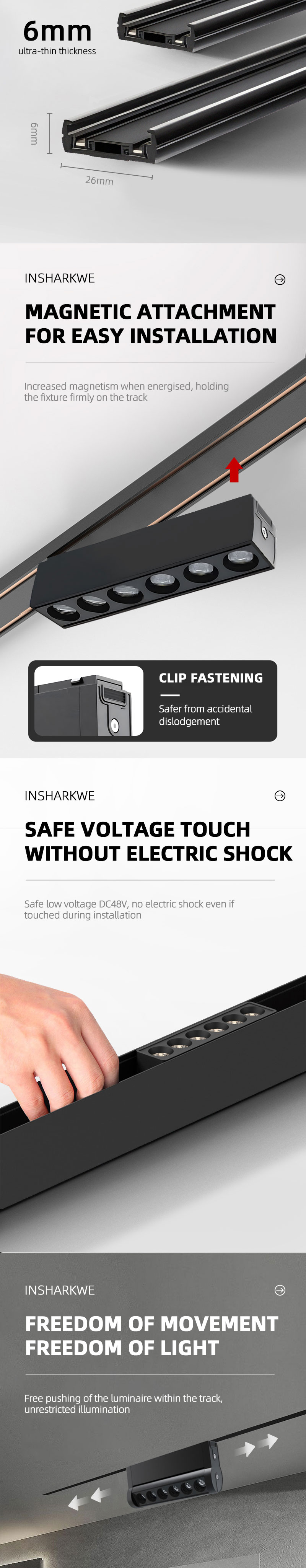 Magnetic Track Light System Details