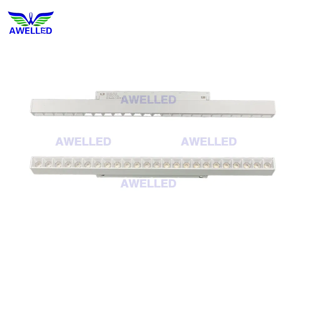 24W Low Voltage 48V Linear Magnetic Track Light for Indoor Decorating