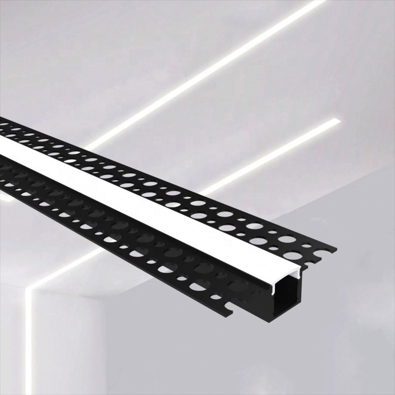 57X15.4Mm LED Wall Mounted Recessed Aluminum Track Housing Line LED Profiles For Wall Wash Light With 12Mm LED Strip