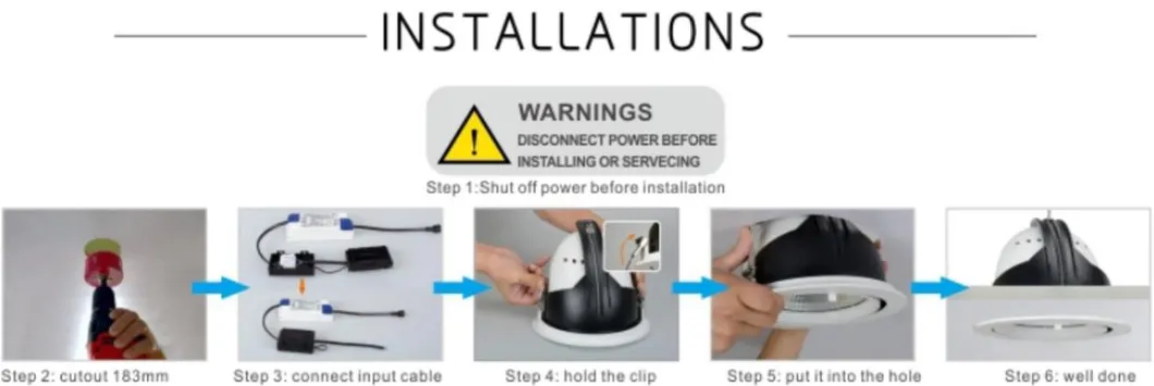 How to install led gimbal light