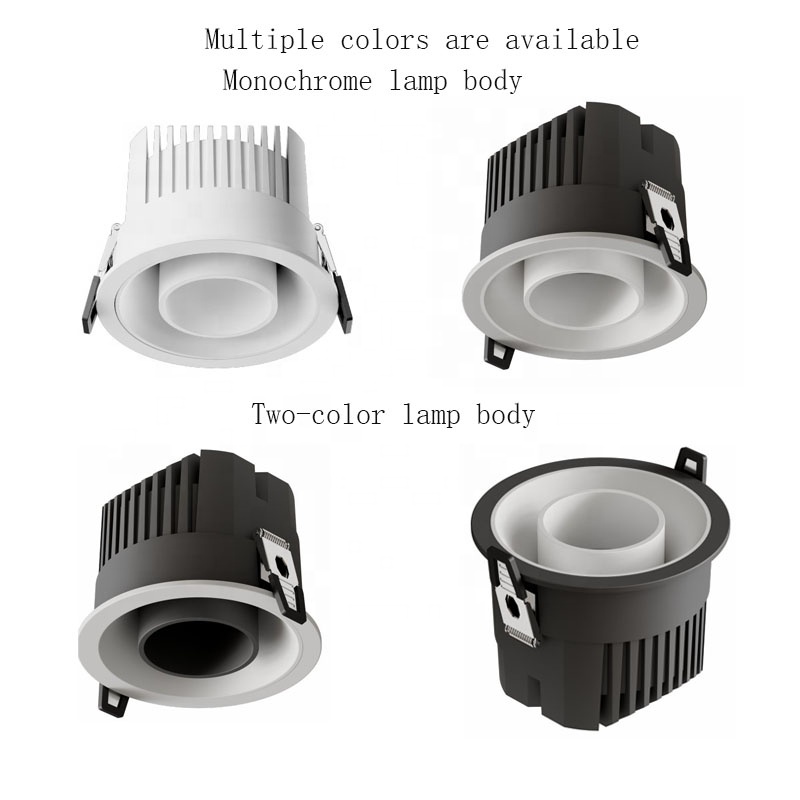 Led (light-emitting Diode) Deep Anti-dazzle Downlight Embed Deep Cup Ceiling Downlight Full-spectrum 95 Display Eye protection