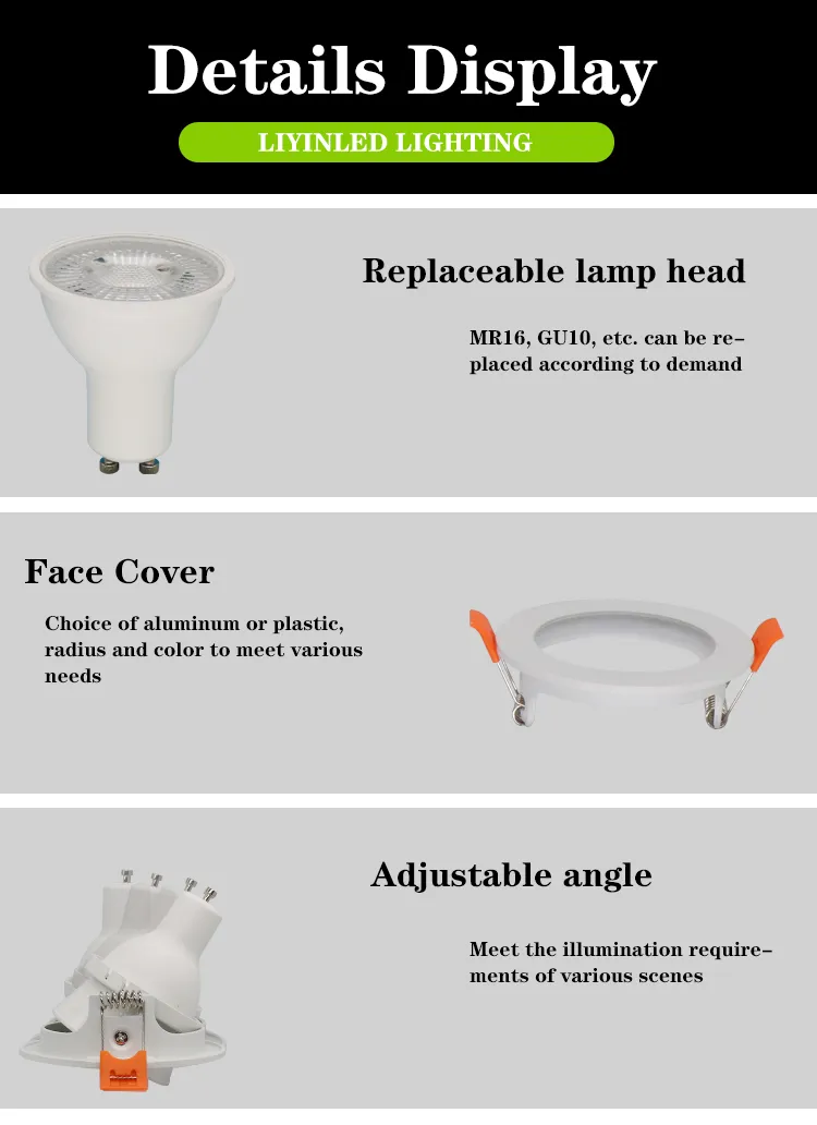 LED Downlight Trimless Recessed Down Light for Hotel Downlights