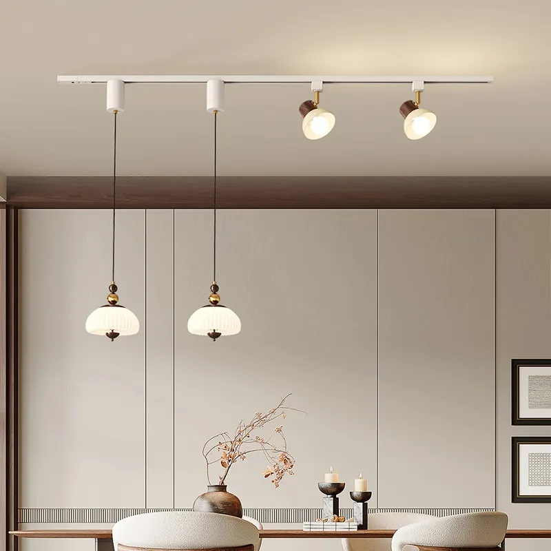 New Chinese Style Design and Decoration LED Light Magnetic System Track Light Linear Rail Pendant Light (ZY-D022)