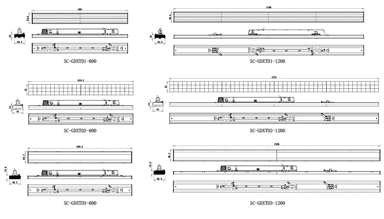 Commercial White Aluminum LED Linear Light 20W 40W Ceiling Pendant Tube Lighting for Hotel Office Supermarket Mall