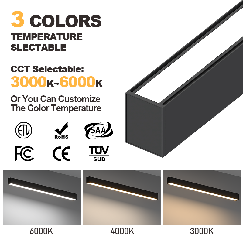 Hanging Ceiling Acrylic Cover 5 Years Warranty 40W 4 Foot Architectural Linear Led Pendant Light