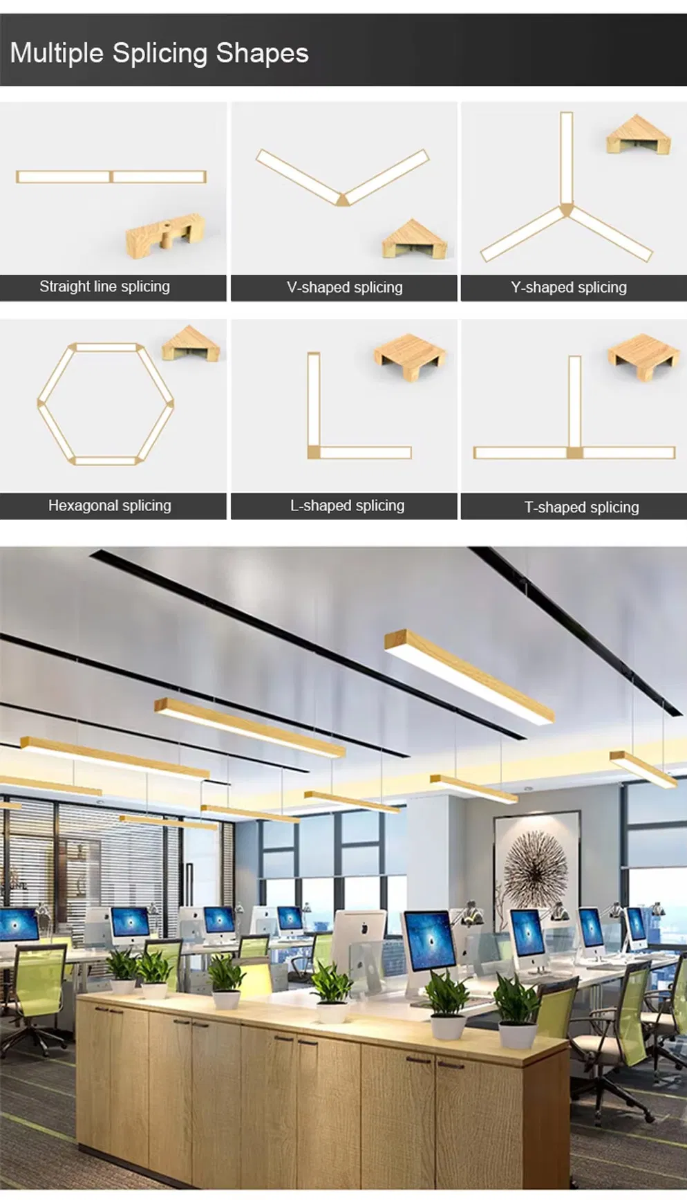 40W Suspended Fixture Wooden Pendant Lighting Dimensions